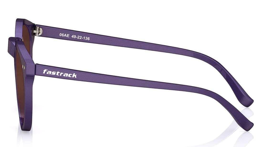 Fastrack Purple Round Sunglass (P383PR11|49)