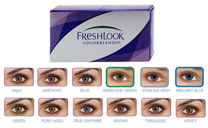 Freshlook Colorblends Brilliant Blue Color Lenses