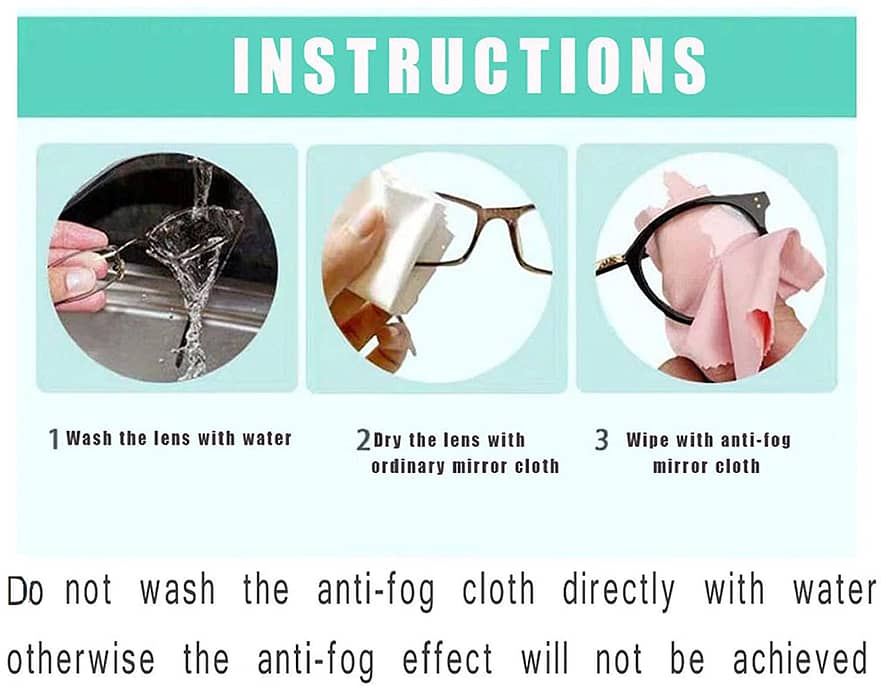 Lens Cleaning Anti Fog Cloth