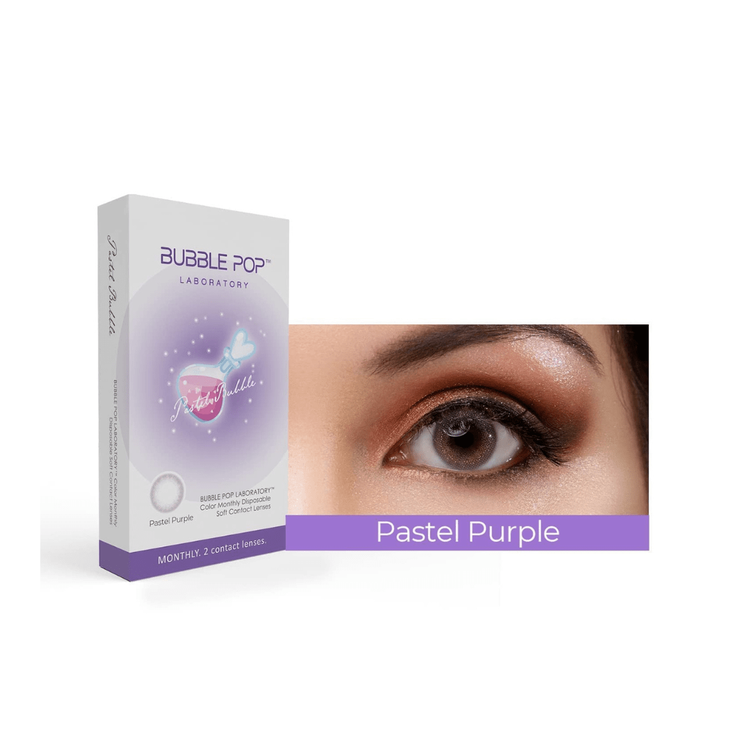 Bubble Pop Pastel Purple Zero Power Color Contact Lenses
